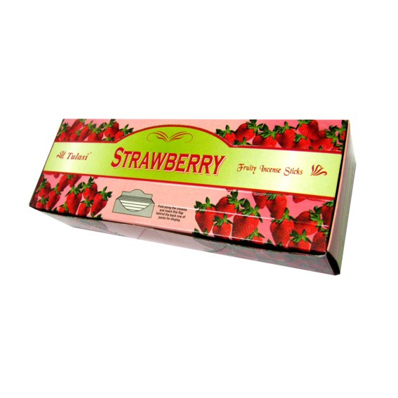 SARATHI 6-гр. благовония Strawberry Classic range КЛУБНИКА блок 6 шт.