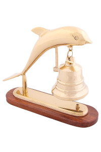 Гонг "Дельфин  " на деревянной подставке  Кл2810