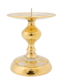 Подсвечник "Штырь с перламутром" П4127