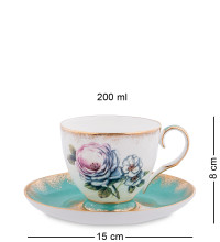  Чайный сервиз на 6 перс.''Цветок Неаполя'' (Pavone)