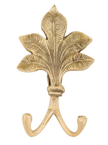 Вешалка на 2 крючка "Листок"  Пи7072/1 (полиш) 2ш