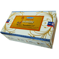 SATYA прямоуг. благовония Natural Jasmine НАТУРАЛЬНЫЙ ЖАСМИН 15гр. 