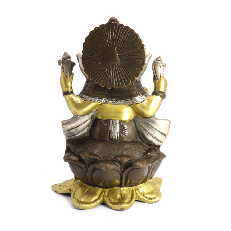 Ганеш благославляющий на процветание и удачу бронза 25см-15см 4,26кг