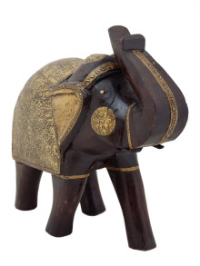 Статуэтка "Слон" Стд188 Большой (дерево, латунь)