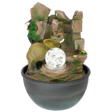 Фонтан Слон 25см полистоун