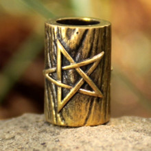 Бусина 25 Пентаграмма, бронза, 12*D9мм,d 5,5мм Бусина 25 Пентаграмма, бронза, 12*D9мм,d 5,5мм