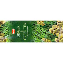 Благовония HEM, шестигранники, Ginger Green Tea ИМБИРЬ - ЗЕЛ.ЧАЙ 