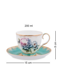  Чайный набор на 2 перс.''Цветок Неаполя'' (Pavone)