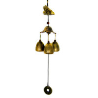 Z088-7 Музыка ветра Денежная Жаба, 40см металл