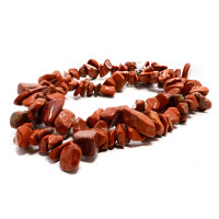 Бусы каменные  Яшма - камень защитник от злых духов и негативного воздействи 47см 25g