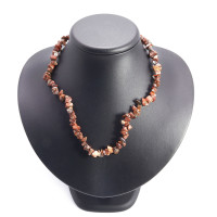 Бусы каменные  Яшма - камень защитник от злых духов и негативного воздействи 47см 25g