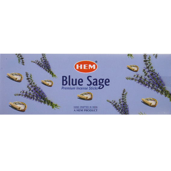 HEM 6-гр. благовония Blue Sage СИНИЙ ШАЛФЕЙ блок 6 шт.