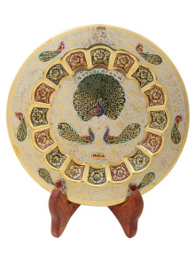 Панно декоративное "Три Павлин" 8" Пн1530/1 эмал Панно декоративное "Три Павлин" 8" Пн1530/1 эмал