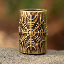 Бусина 26 Шлем Ужаса, бронза, 12*D9мм,d 5,5мм Бусина 26 Шлем Ужаса, бронза, 12*D9мм,d 5,5мм