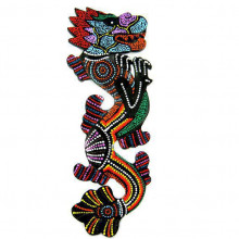 Панно Дракон цветной 29х10см дерево Панно Дракон цветной 29х10см дерево