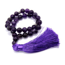 Четки 33 бусины Аметист 10мм дарует оберег на счастье в любви
