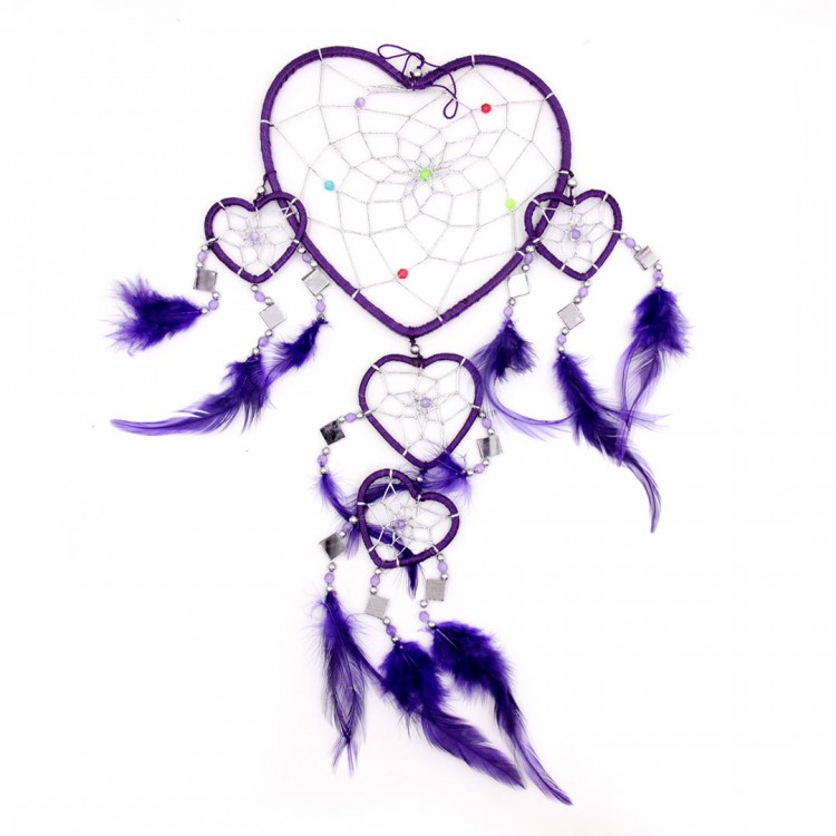 Ловец снов фиолетовый Сердце