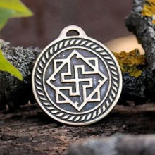 BV01-01 Оберег № 01 Валькирия, бронза, Д-27мм, 27*30мм (СО 001)