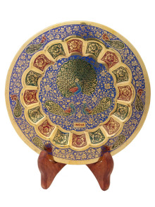 Панно декоративное "Три Павлин" 8" Пн1530/2 эмал Панно декоративное "Три Павлин" 8" Пн1530/2 эмал