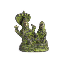 Статуэтка бронза Вишну дарует защиту и исполнение желаний 8см-6см 270гр