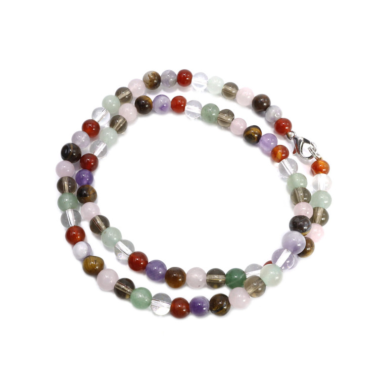 Бусы из камня MIX на защиту и удачу 6мм