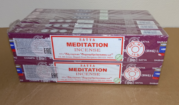 Благовония Satya B  Meditation Медитация 15gm уп-12шт ПЕРЕПАКОВКА