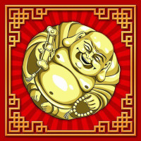 Денежные салфетки Бог удачи и счастья - Хотэй