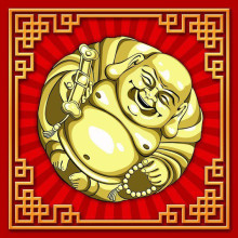 Денежные салфетки Бог удачи и счастья - Хотэй Денежные салфетки Бог удачи и счастья - Хотэй