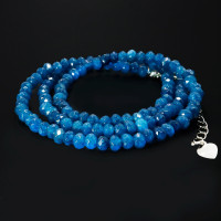 Бусы из граненного камня Апатит 4мм 45см