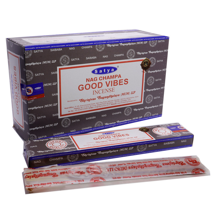 Благовония Satya M  Good Vibes Волны добра 15gm уп-12шт