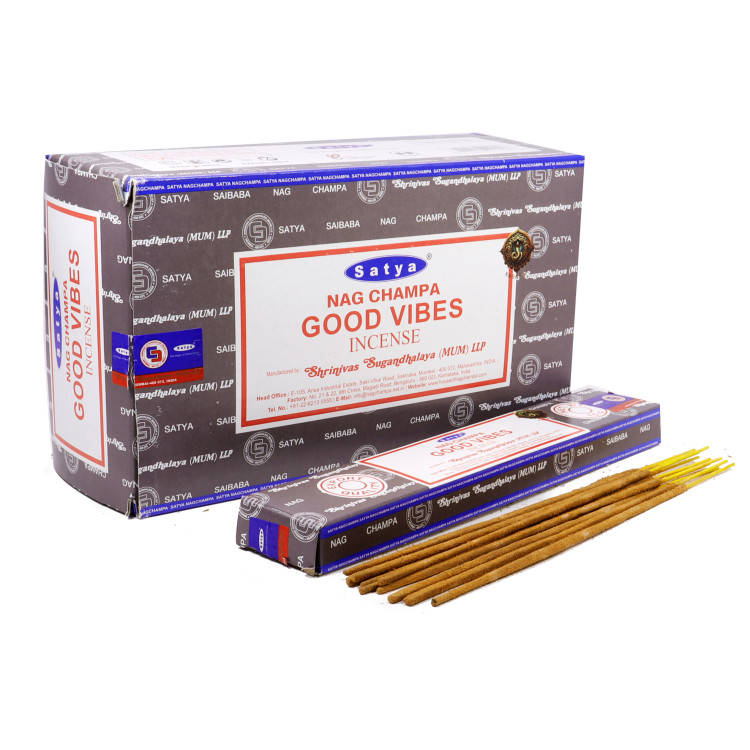 Благовония Satya M  Good Vibes Волны добра 15gm уп-12шт