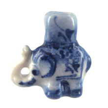 TA003-1 Аромакулон керамический Слон со шнурком гжель