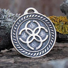 BV01-02 Оберег № 02 Свадебник, бронза, Д-27мм, 27*30мм (СО 002)