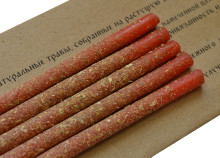 Свеча воск Травы Успешная торговля 50мин 16,5см уп-5шт Амарант Календула Жасмин