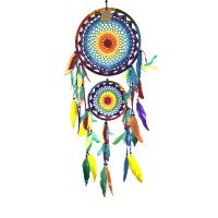 Ловушка снов Радуга, притягивает энергии счастья и удача d-27см h-80см