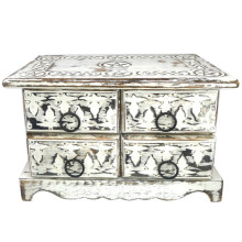 75-3 Шкатулка резная с Пентаграммой 24х14,5х15,5см, дерево