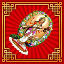 Денежные салфетки Богиня талантов - Сарасвати