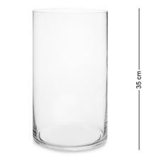 Ваза-цилиндр стеклянная 35 см (Неман)