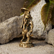 BV20-14 Ганеша под зонтиком статуэтка бронза 14*12*33мм (СТ )