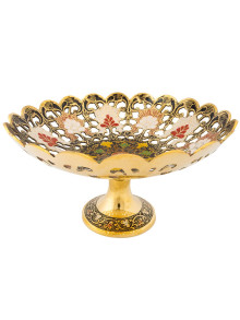 Ваза фруктовница на ножке 11" Фр7872/4 (полиш, эм Ваза фруктовница на ножке 11" Фр7872/4 (полиш, эм