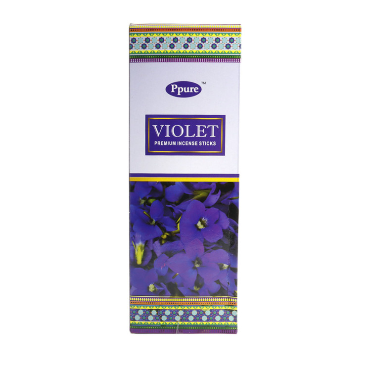 Благовония Ppure  VIOLET Фиалка Hexa аромапалочки уп-6 шт