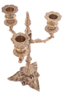 Подсвечник-канделябр на 3 свечи антик П1075/2 Подсвечник-канделябр на 3 свечи антик П1075/2