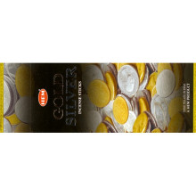 Благовония HEM, шестигранники, Gold and Silver ЗОЛОТО И СЕРЕБРО 