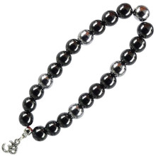 B0 Браслет с подвеской на Просветление (Ом) камень,8мм