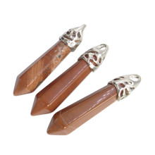 Подвеска маятник уп-3шт натуральный камень Яшма красная Камень богатства 3,5см Подвеска маятник уп-3шт натуральный камень Яшма красная Камень богатства 3,5см