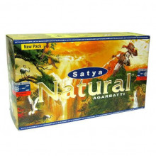 SATYA прямоуг. благовония Natural НАТУРАЛ 45 гр.  SATYA прямоуг. благовония Natural НАТУРАЛ 45 гр.