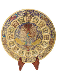 Панно декоративное "Три Павлин" 10" Пн1531/2 эма Панно декоративное "Три Павлин" 10" Пн1531/2 эма