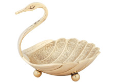 Ваза фруктовница "Лебедь" Фр1128/1 (полиш) (2шт. Ваза фруктовница "Лебедь" Фр1128/1 (полиш) (2шт.