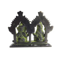 Лакшми и Ганеш благославляющие на процветание и удачу бронза h-9см L-11см 518гр