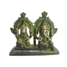 Лакшми и Ганеш благославляющие на процветание и удачу бронза h-9см L-11см 518гр